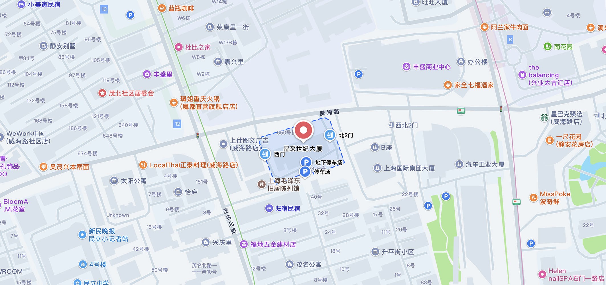 上海市靜安區威海路567號地圖